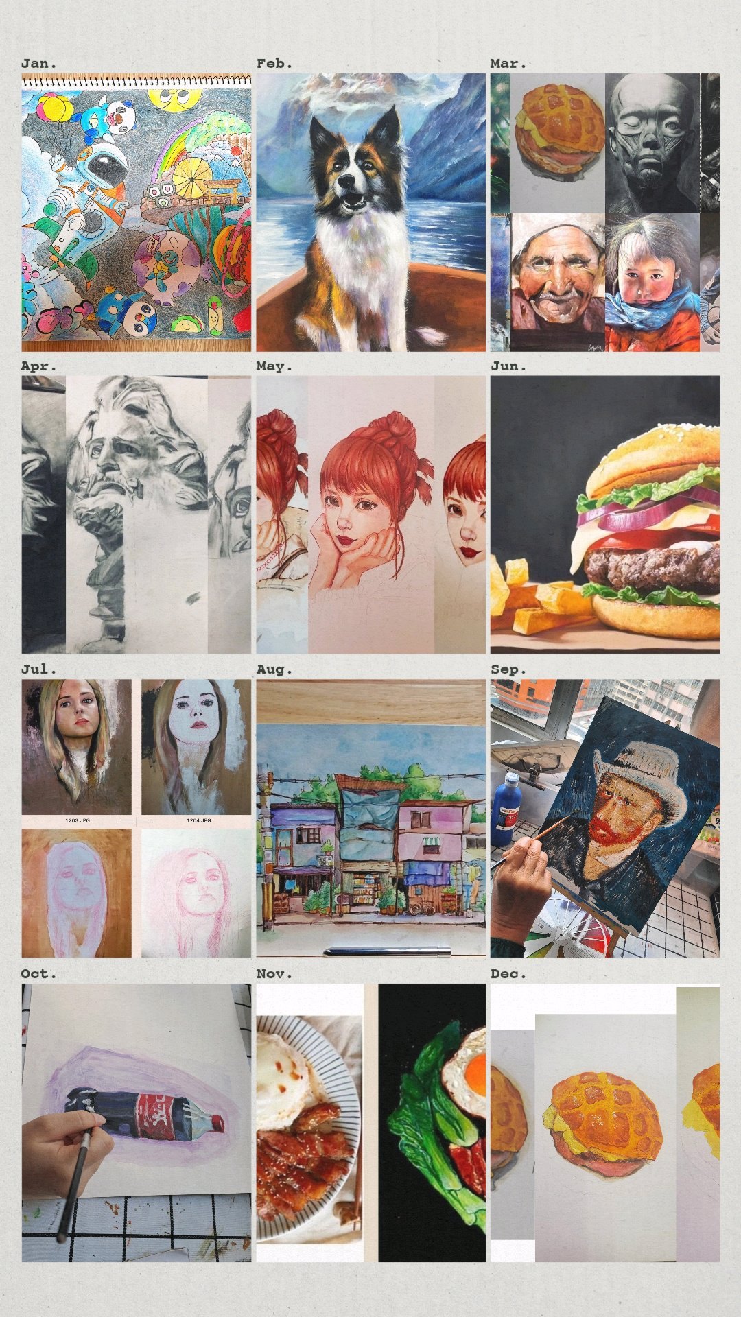 作品合集 05｜創意插畫、靜物與創作過程